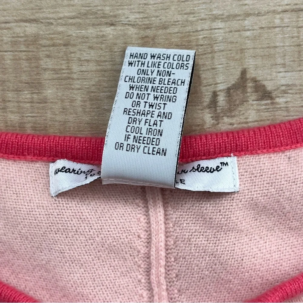 Pink Cape 100% Cashmere Poncho Sweater Fits Petite Fairy Asymmetrical Whimsy - Picture 8 of 8